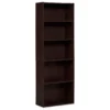 Dark Russet Brown 5-Shelf Bookcase -Hot Sale Office Furniture Store 810367636