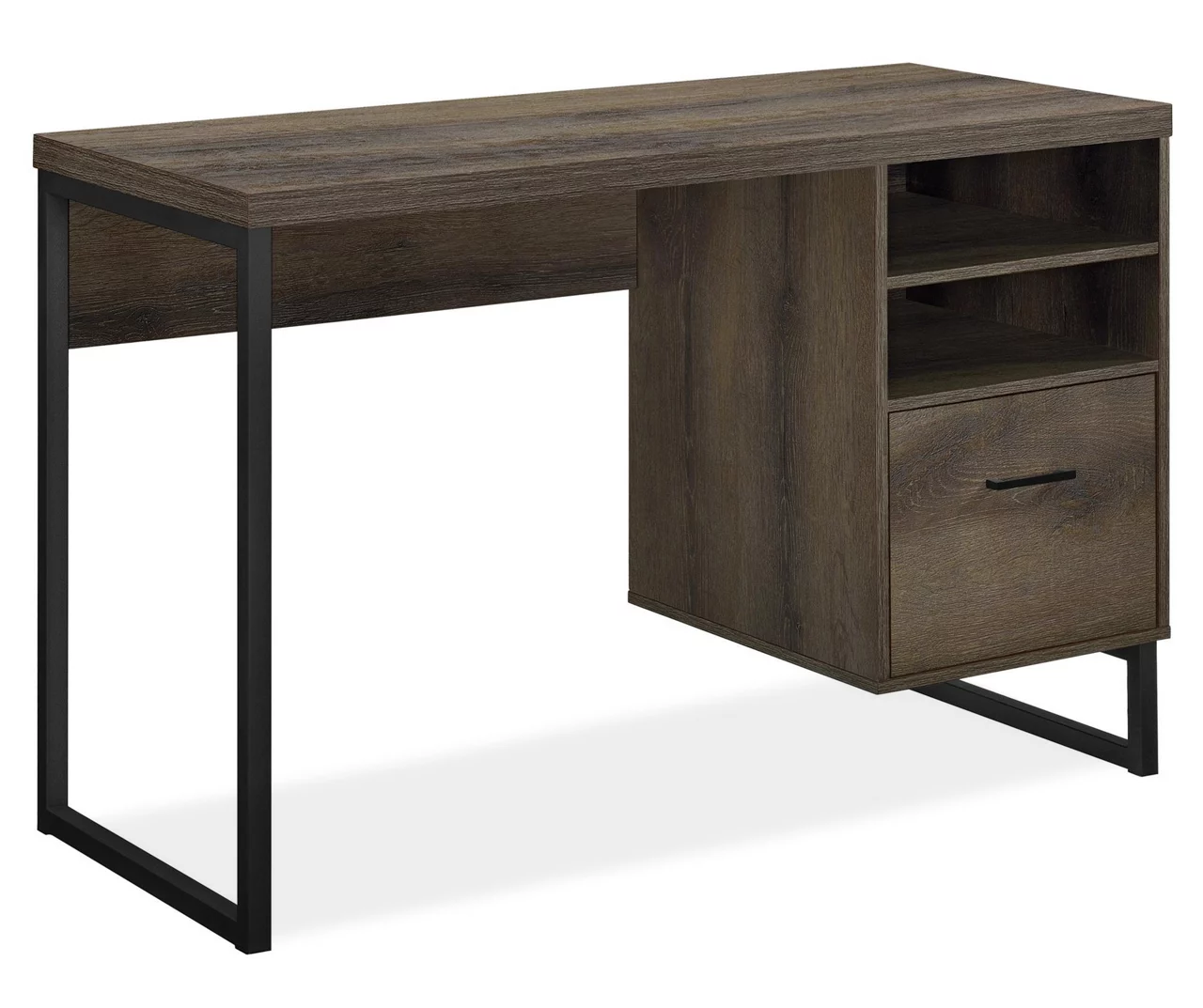 Distressed Brown Oak Desk 3 Distressed Brown Oak Desk