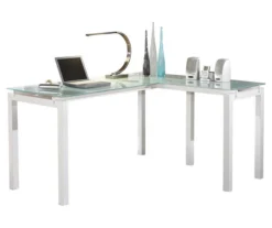 Baraga White L-Shaped Corner Desk -Hot Sale Office Furniture Store 810389269 8