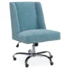 Aqua Square Back Office Chair With Nailhead Trim -Hot Sale Office Furniture Store 810389622 1