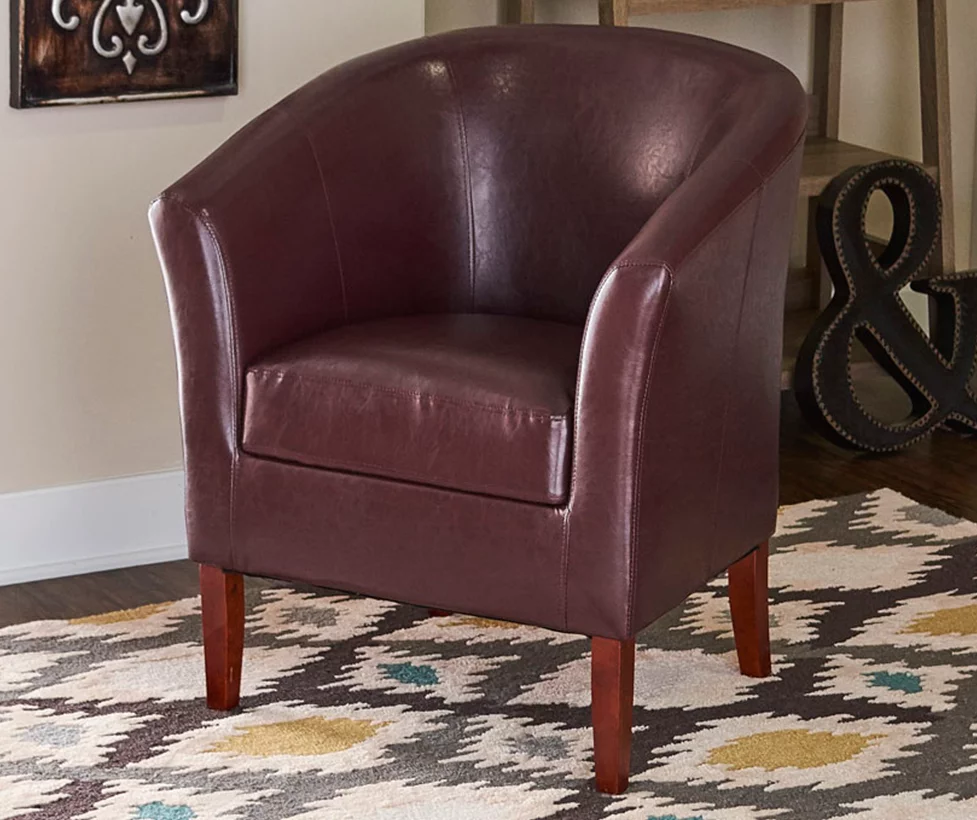 Spencer Faux Leather Club Armchair 10 Spencer Faux Leather Club Armchair - Image 8