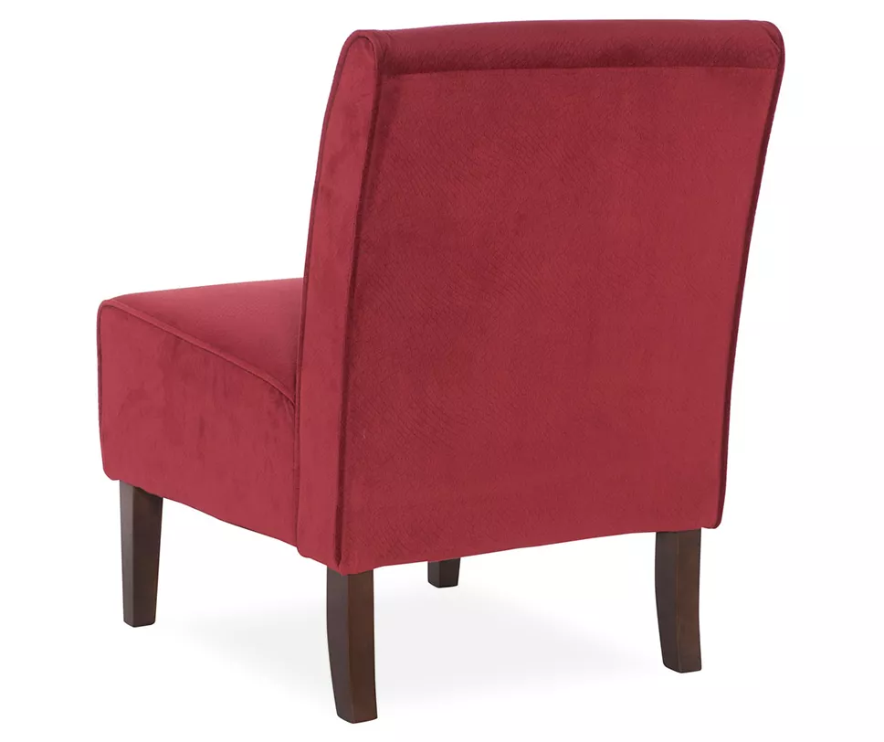 Hannah Red Armless Accent Chair 7 Hannah Red Armless Accent Chair - Image 5