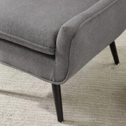 Sara Gray Flannel Mid-Century Accent Chair -Hot Sale Office Furniture Store 810389651 2 1
