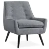 Sara Gray Flannel Mid-Century Accent Chair -Hot Sale Office Furniture Store 810389651 5