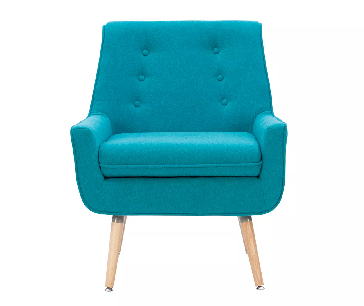 Sara Blue Flannel Mid-Century Accent Chair 8 Sara Blue Flannel Mid-Century Accent Chair - Image 6