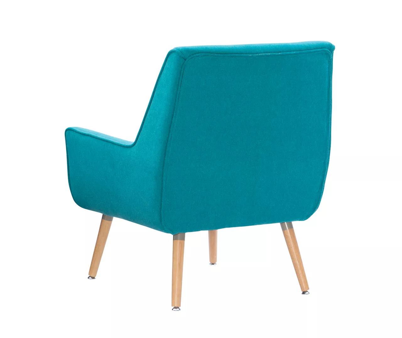Sara Blue Flannel Mid-Century Accent Chair 10 Sara Blue Flannel Mid-Century Accent Chair - Image 8