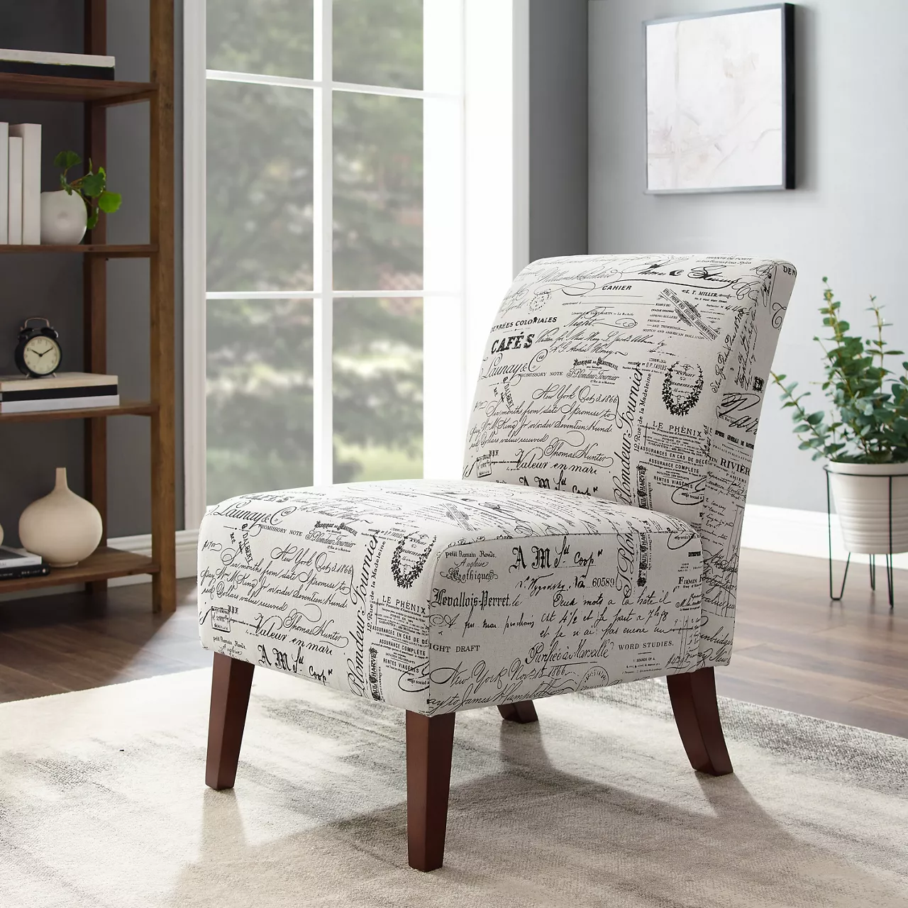 Shelby Script Armless Accent Chair 4 Shelby Script Armless Accent Chair - Image 2