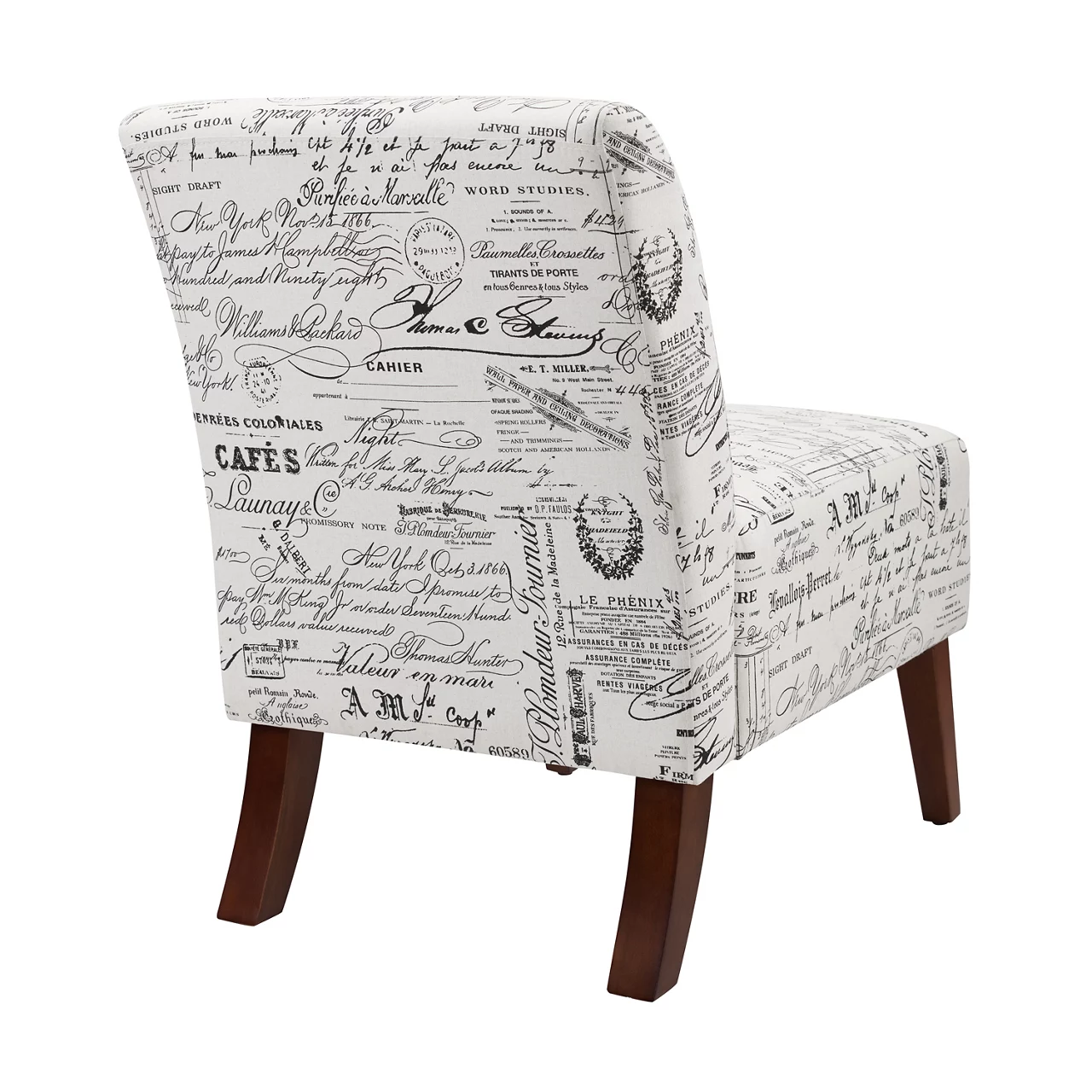Shelby Script Armless Accent Chair 5 Shelby Script Armless Accent Chair - Image 3
