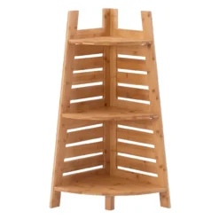 Pierce Bamboo 3-Tier Corner Shelf -Hot Sale Office Furniture Store 810389691 4