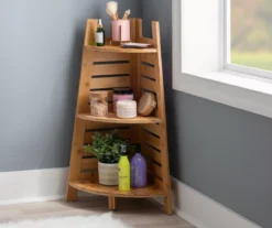 Pierce Bamboo 3-Tier Corner Shelf -Hot Sale Office Furniture Store 810389691 B0