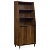 Harvey Park Dark Brown 3-Shelf Wide Bookcase -Hot Sale Office Furniture Store 810406224 1