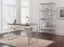 Alize Chrome Geometric Desk -Hot Sale Office Furniture Store 810422875 810422876