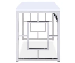 Alize Chrome Geometric Desk -Hot Sale Office Furniture Store 810422877 3