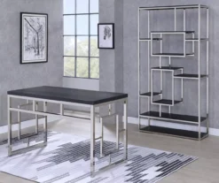 Alize Chrome Geometric Desk -Hot Sale Office Furniture Store 810422879 810422880