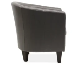 Windko Gray Faux Leather Tub Chair 8 Windko Gray Faux Leather Tub Chair -Hot Sale Office Furniture Store 810429853 3