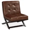 Sidewinder Brown Faux Leather Accent Chair -Hot Sale Office Furniture Store 810431434 2