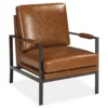 Peacemaker Brown Faux Leather Accent Chair -Hot Sale Office Furniture Store 810431436 2