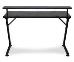 Black LED Gaming Desk With Riser 17 Black LED Gaming Desk With Riser -Hot Sale Office Furniture Store 810499569 1