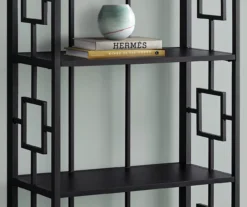 Black Square 4-Shelf Bookcase -Hot Sale Office Furniture Store 810502794 4