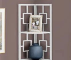 White Square 4-Shelf Corner Bookcase -Hot Sale Office Furniture Store 810512902 4