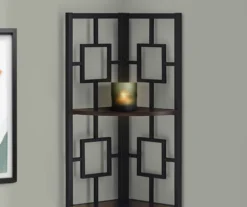 Espresso Square 4-Shelf Corner Bookcase -Hot Sale Office Furniture Store 810512903 4