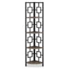 Dark Taupe Square 4-Shelf Corner Bookcase 1 Dark Taupe Square 4-Shelf Corner Bookcase -Hot Sale Office Furniture Store 810512904 2