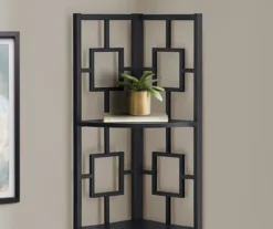 Black Square 4-Shelf Corner Bookcase 10 Black Square 4-Shelf Corner Bookcase -Hot Sale Office Furniture Store 810512905 4