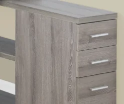 Dark Taupe Reversible L-Shaped Corner Desk -Hot Sale Office Furniture Store 810512939 4