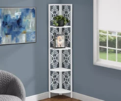 Monarch Geometric 4-Shelf Corner Bookcase -Hot Sale Office Furniture Store 810512945 1