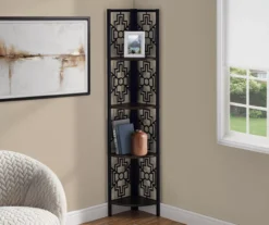 Monarch Geometric 4-Shelf Corner Bookcase -Hot Sale Office Furniture Store 810512946 1