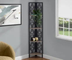 Monarch Geometric 4-Shelf Corner Bookcase -Hot Sale Office Furniture Store 810512947 1