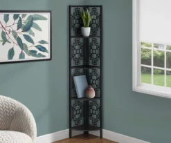 Monarch Geometric 4-Shelf Corner Bookcase -Hot Sale Office Furniture Store 810512948 1