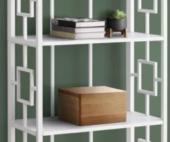 White Square 4-Shelf Open Bookcase -Hot Sale Office Furniture Store 810512949 4