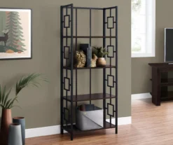 Espresso Square 4-Shelf Open Bookcase -Hot Sale Office Furniture Store 810512950 1