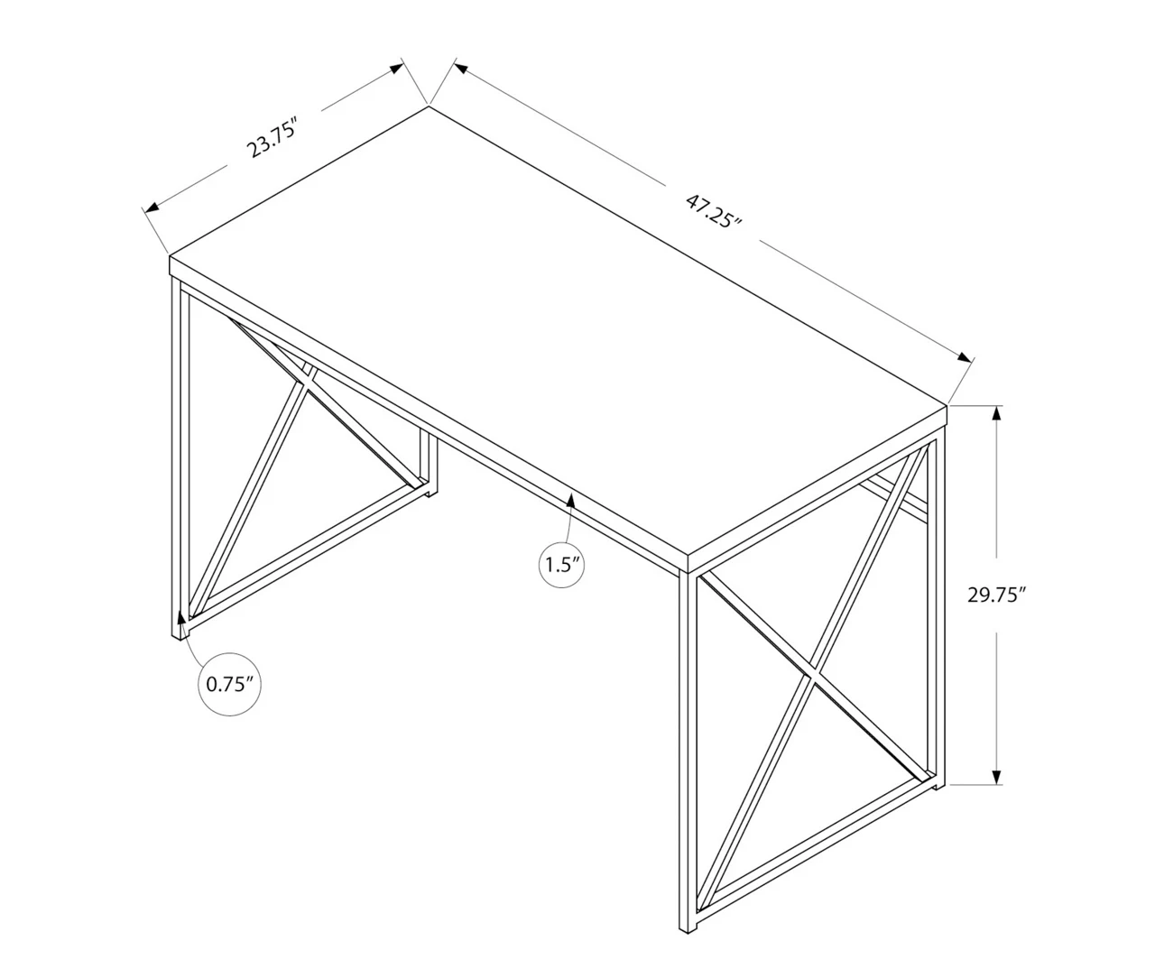 Monarch Reclaimed Office Desk 14 Monarch Reclaimed Office Desk - Image 12