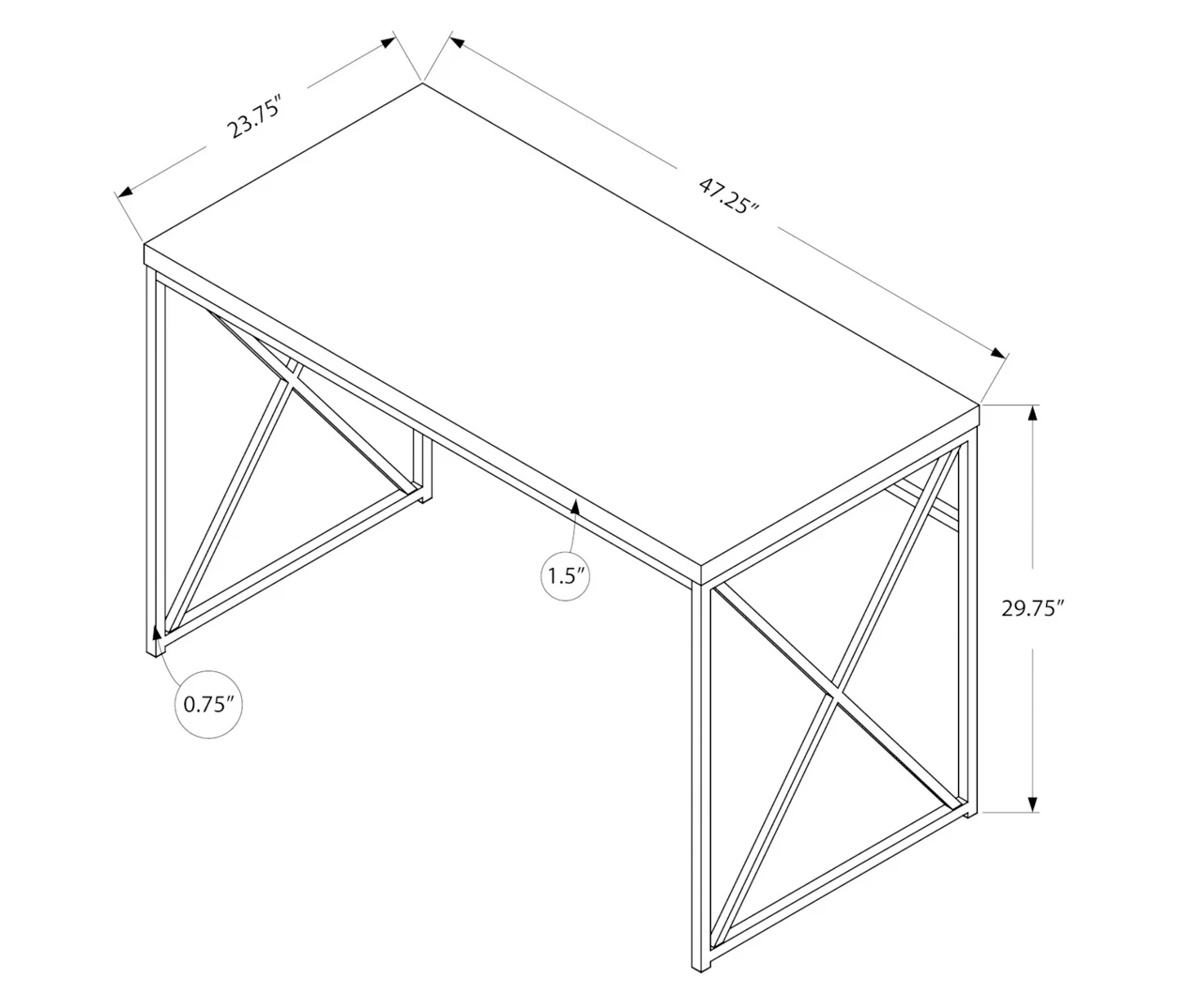 Monarch Reclaimed Office Desk 18 Monarch Reclaimed Office Desk - Image 16