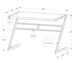 Monarch Z-Shaped Base Office Desk -Hot Sale Office Furniture Store 810512965 3