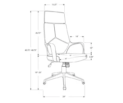 White & Gray Executive Office Chair 23 White & Gray Executive Office Chair -Hot Sale Office Furniture Store 810512972 11