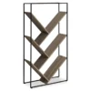 Dark Taupe 5-Shelf Slanted Bookcase -Hot Sale Office Furniture Store 810512986 2