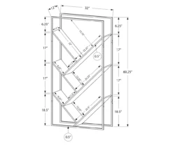 Gray 5-Shelf Slanted Bookcase 9 Gray 5-Shelf Slanted Bookcase -Hot Sale Office Furniture Store 810512987 3