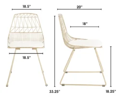 Vivi Metal Dining Chairs, 2-Pack -Hot Sale Office Furniture Store 810513496 6