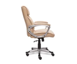 Fawn Tan Linen Executive Office Chair -Hot Sale Office Furniture Store 810513549 5
