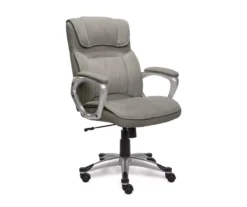 Glacial Gray Linen Executive Office Chair -Hot Sale Office Furniture Store 810513550 2