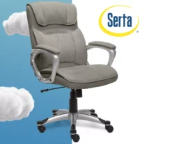 Glacial Gray Linen Executive Office Chair -Hot Sale Office Furniture Store 810513550