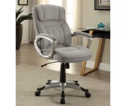Glacial Gray Linen Executive Office Chair -Hot Sale Office Furniture Store 810513550 3