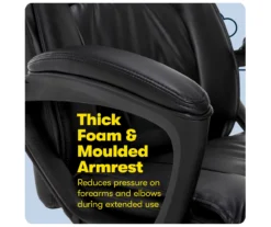 Hannah Black Bonded Leather Office Chair -Hot Sale Office Furniture Store 810513552 A0 7