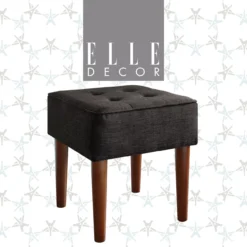 Aria Charcoal Grey Tufted Stool -Hot Sale Office Furniture Store 810513578