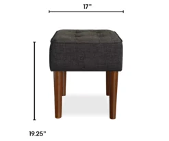 Aria Charcoal Grey Tufted Stool -Hot Sale Office Furniture Store 810513578 3