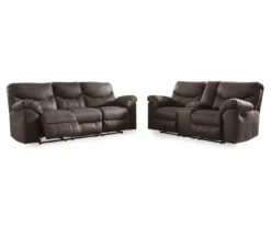 Boxberg Teak Faux Leather Reclining Sofa -Hot Sale Office Furniture Store 810519659 810519658