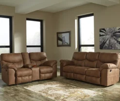 Boxberg Bark Faux Leather Reclining Console Loveseat -Hot Sale Office Furniture Store 810519664 810519667